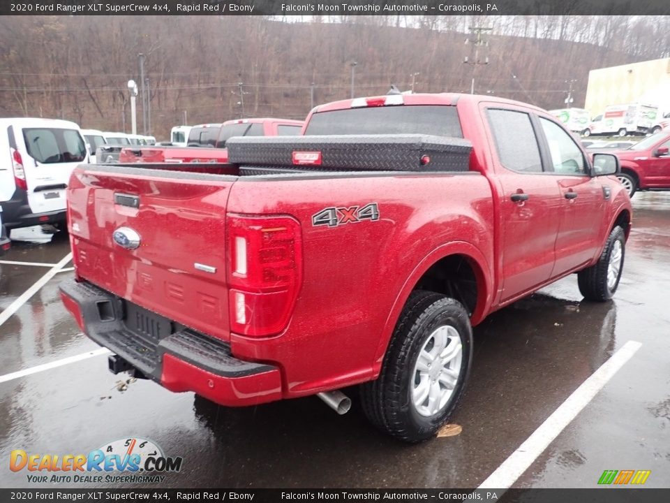 2020 Ford Ranger XLT SuperCrew 4x4 Rapid Red / Ebony Photo #2