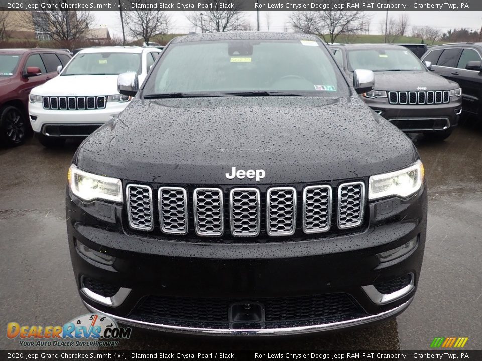 2020 Jeep Grand Cherokee Summit 4x4 Diamond Black Crystal Pearl / Black Photo #8