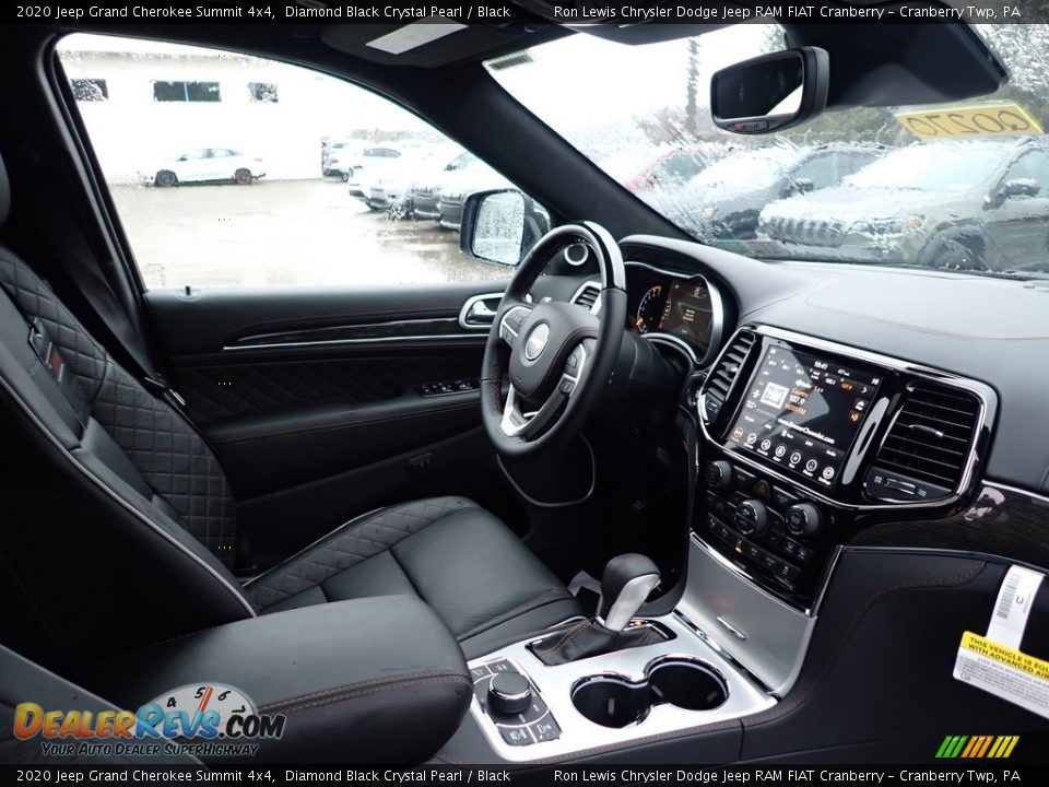 2020 Jeep Grand Cherokee Summit 4x4 Diamond Black Crystal Pearl / Black Photo #11