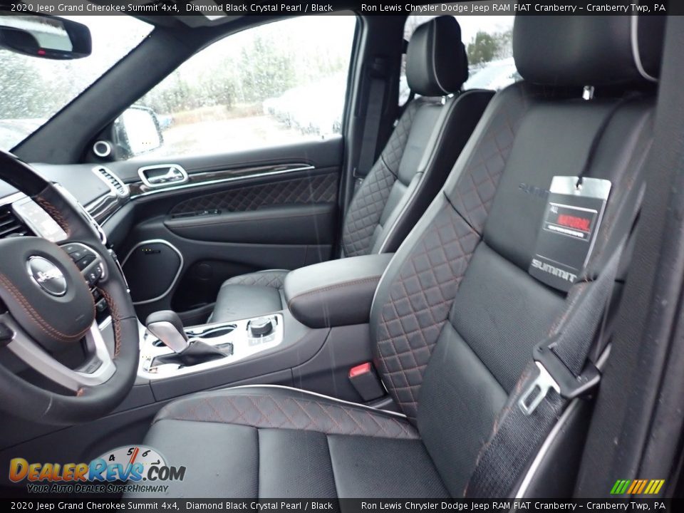 2020 Jeep Grand Cherokee Summit 4x4 Diamond Black Crystal Pearl / Black Photo #14