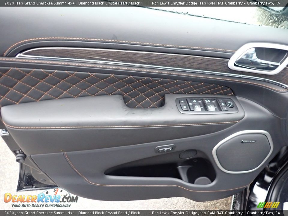 2020 Jeep Grand Cherokee Summit 4x4 Diamond Black Crystal Pearl / Black Photo #15