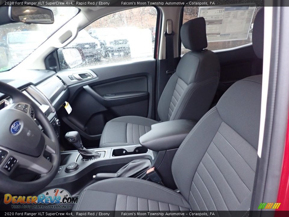 Ebony Interior - 2020 Ford Ranger XLT SuperCrew 4x4 Photo #11