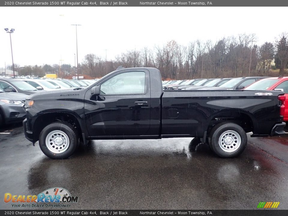 Black 2020 Chevrolet Silverado 1500 WT Regular Cab 4x4 Photo #2