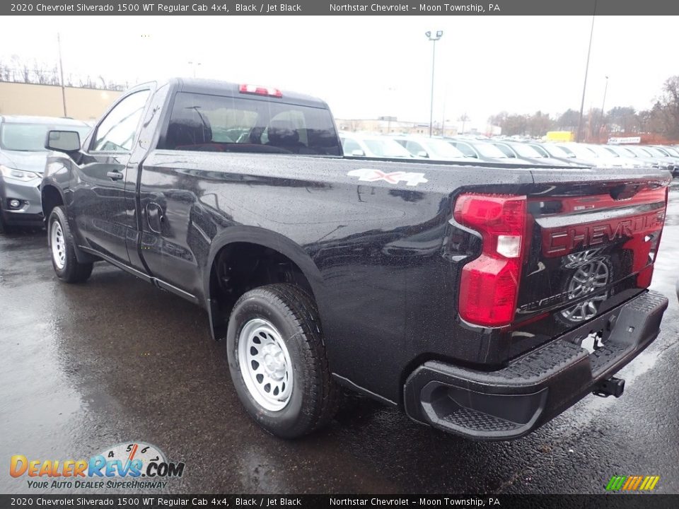 2020 Chevrolet Silverado 1500 WT Regular Cab 4x4 Black / Jet Black Photo #3
