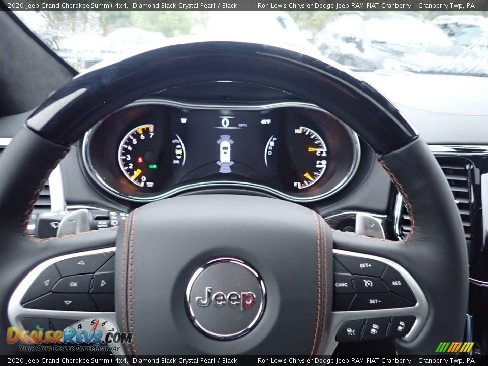 2020 Jeep Grand Cherokee Summit 4x4 Diamond Black Crystal Pearl / Black Photo #20