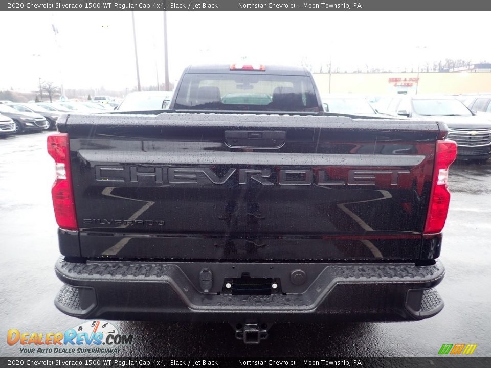 2020 Chevrolet Silverado 1500 WT Regular Cab 4x4 Black / Jet Black Photo #4