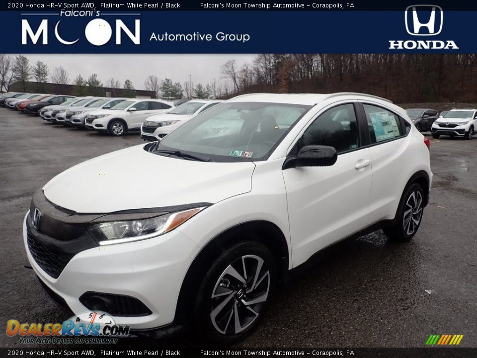 2020 Honda HR-V Sport AWD Platinum White Pearl / Black Photo #1
