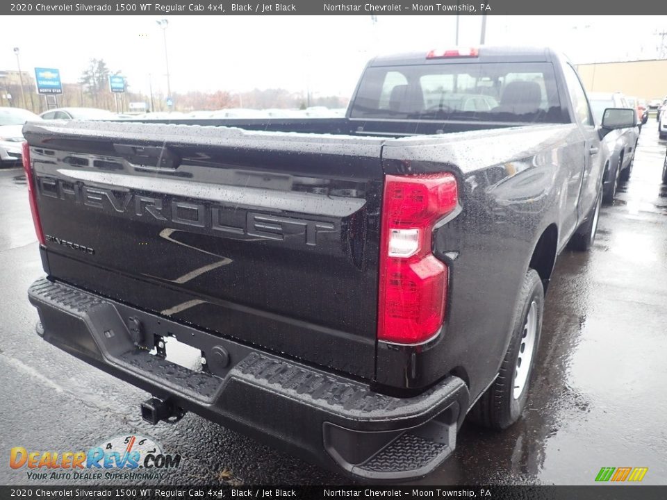 2020 Chevrolet Silverado 1500 WT Regular Cab 4x4 Black / Jet Black Photo #5
