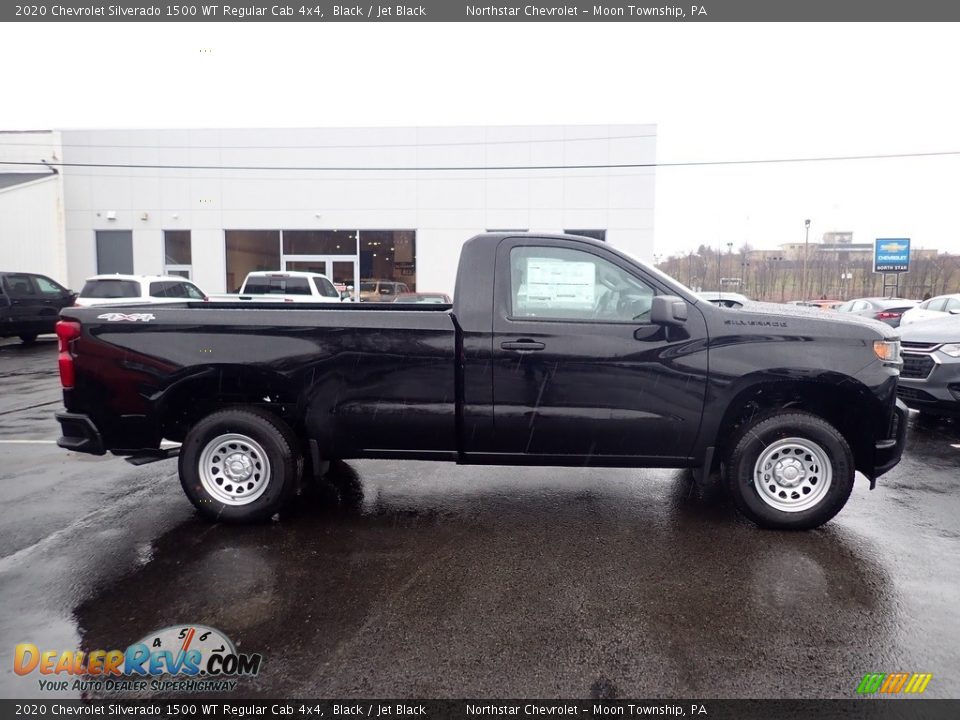 2020 Chevrolet Silverado 1500 WT Regular Cab 4x4 Black / Jet Black Photo #6