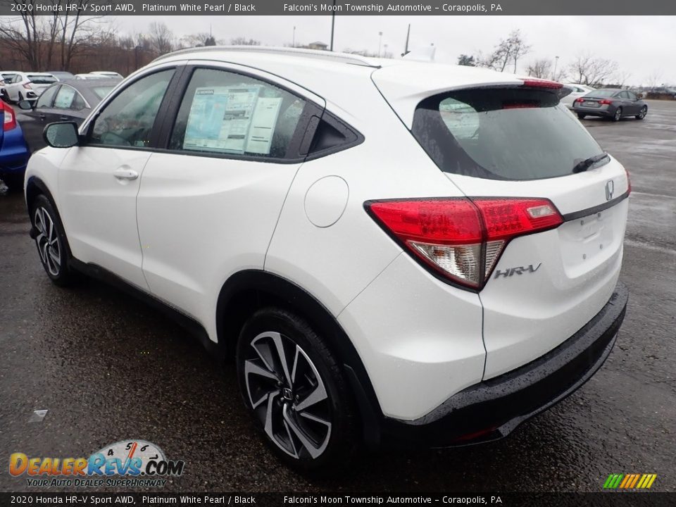 2020 Honda HR-V Sport AWD Platinum White Pearl / Black Photo #3