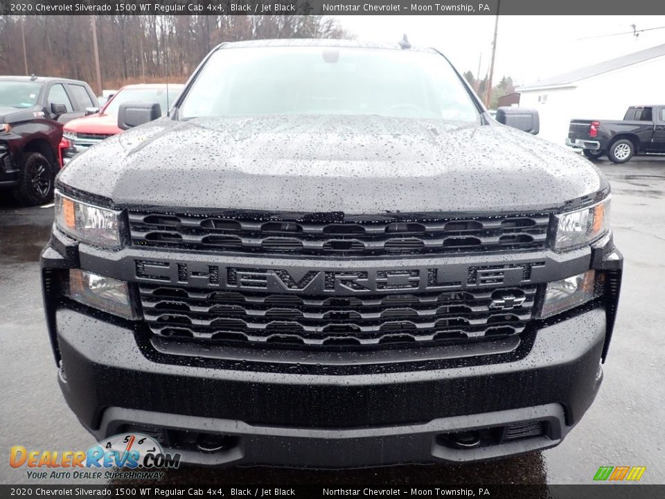 2020 Chevrolet Silverado 1500 WT Regular Cab 4x4 Black / Jet Black Photo #8