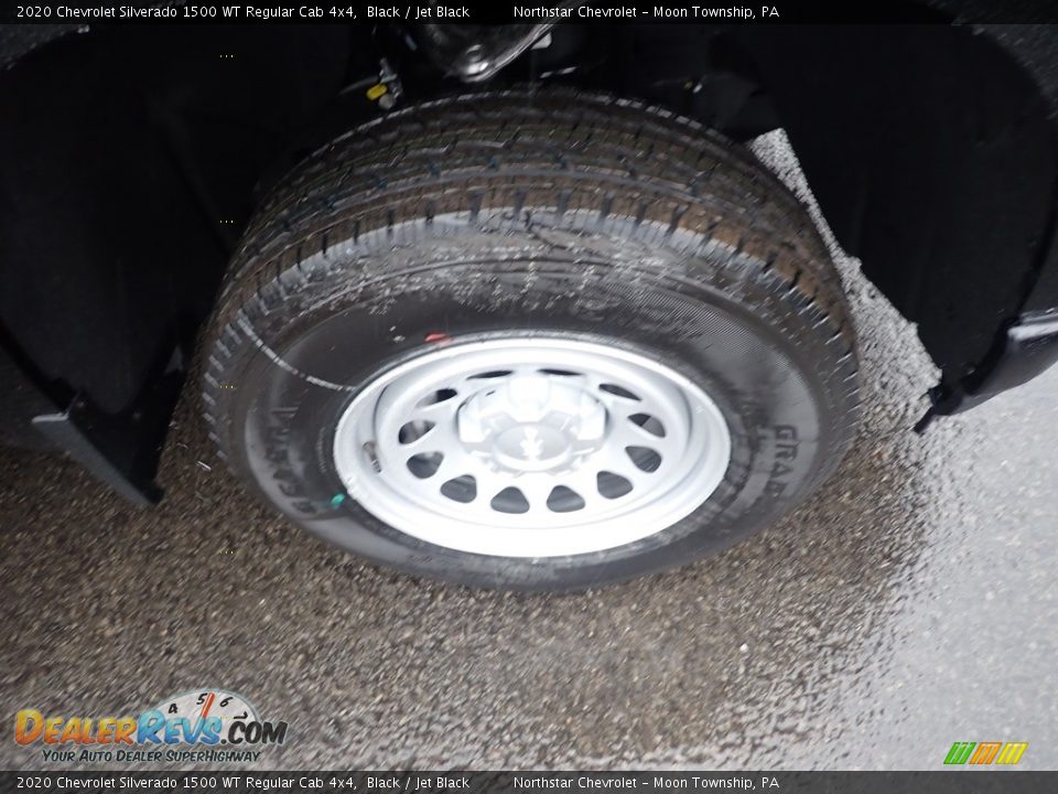 2020 Chevrolet Silverado 1500 WT Regular Cab 4x4 Black / Jet Black Photo #9