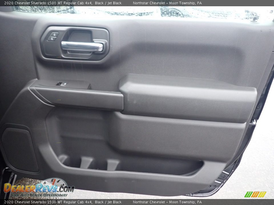 2020 Chevrolet Silverado 1500 WT Regular Cab 4x4 Black / Jet Black Photo #10