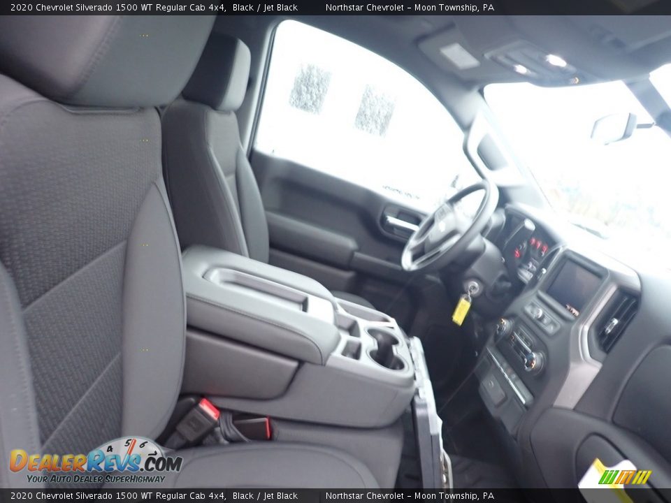2020 Chevrolet Silverado 1500 WT Regular Cab 4x4 Black / Jet Black Photo #11