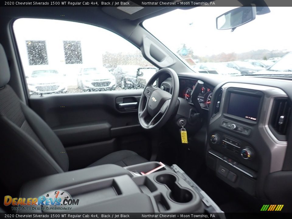 2020 Chevrolet Silverado 1500 WT Regular Cab 4x4 Black / Jet Black Photo #12
