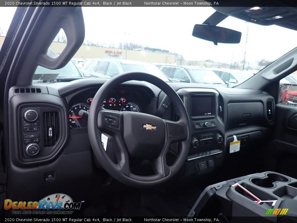 2020 Chevrolet Silverado 1500 WT Regular Cab 4x4 Black / Jet Black Photo #16