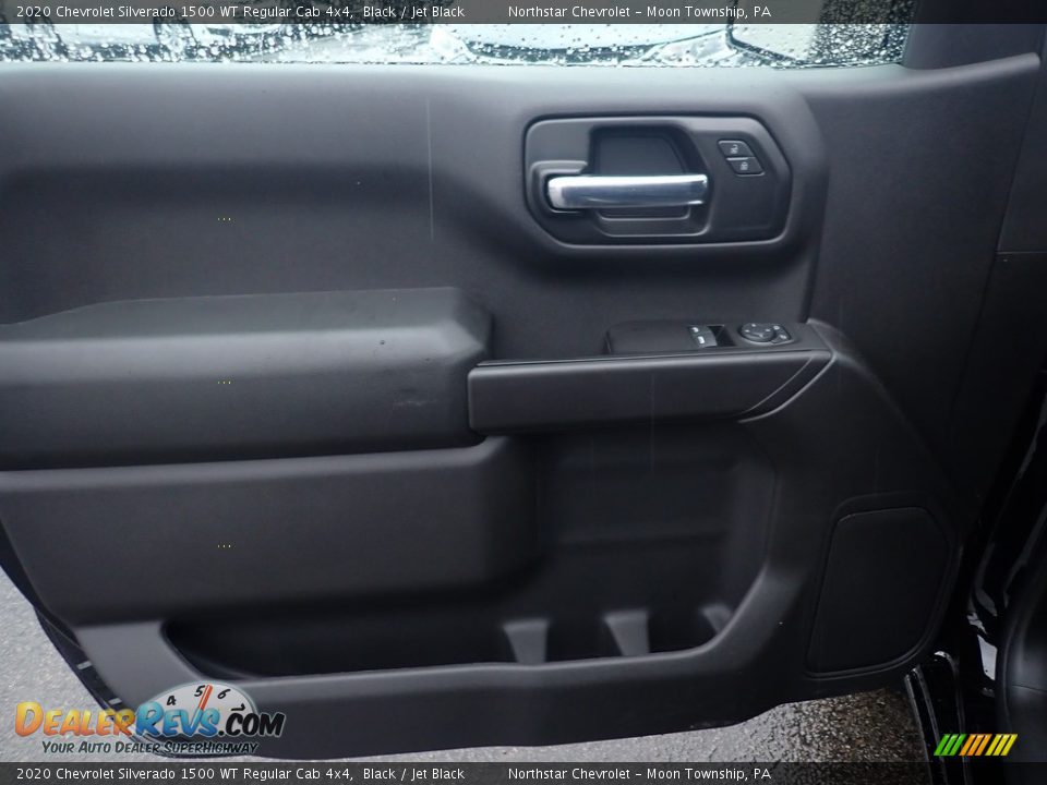 2020 Chevrolet Silverado 1500 WT Regular Cab 4x4 Black / Jet Black Photo #17