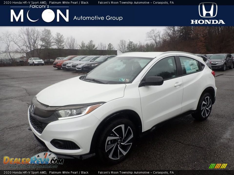 2020 Honda HR-V Sport AWD Platinum White Pearl / Black Photo #1
