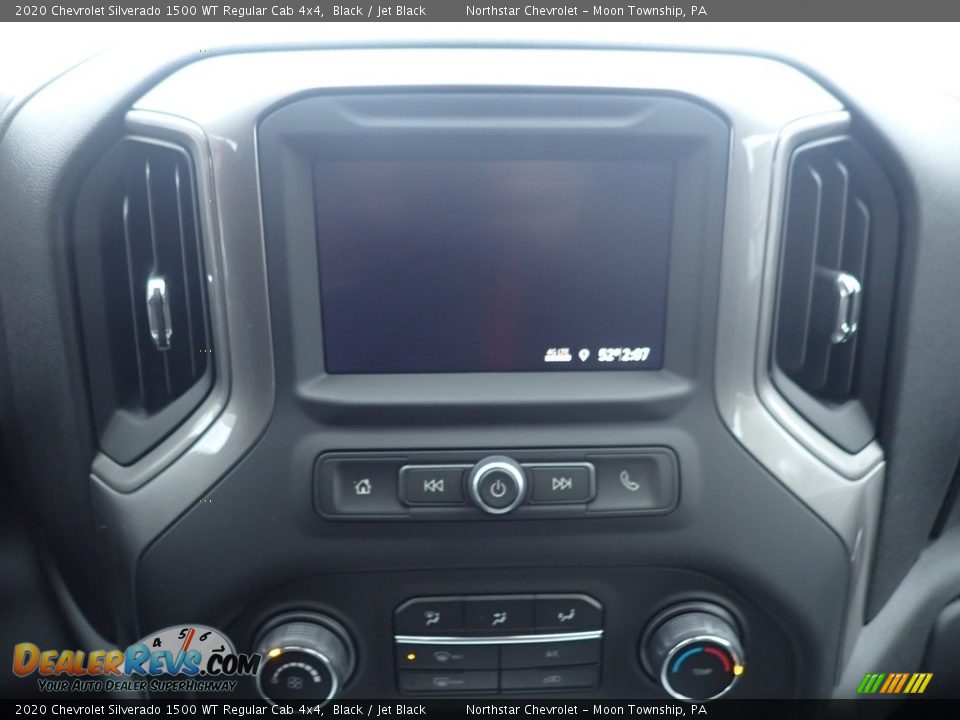 2020 Chevrolet Silverado 1500 WT Regular Cab 4x4 Black / Jet Black Photo #19