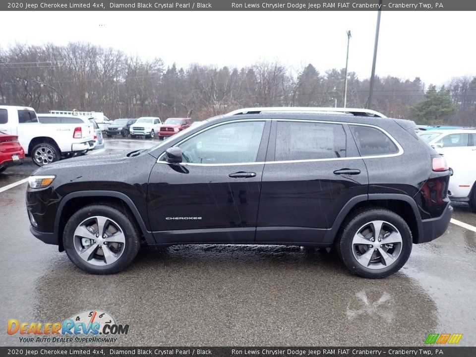 2020 Jeep Cherokee Limited 4x4 Diamond Black Crystal Pearl / Black Photo #2