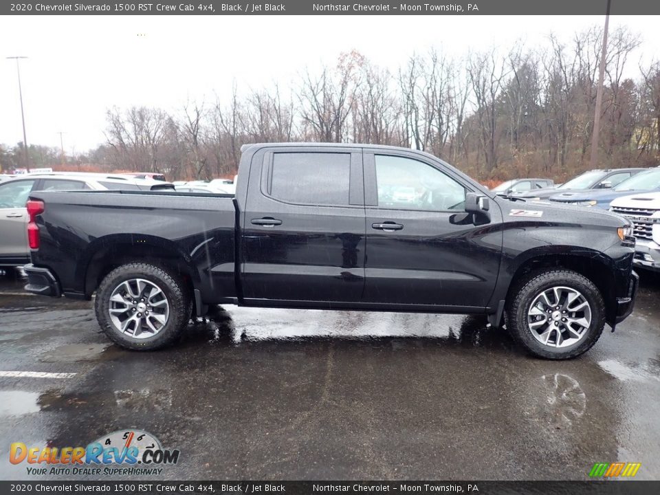 2020 Chevrolet Silverado 1500 RST Crew Cab 4x4 Black / Jet Black Photo #6