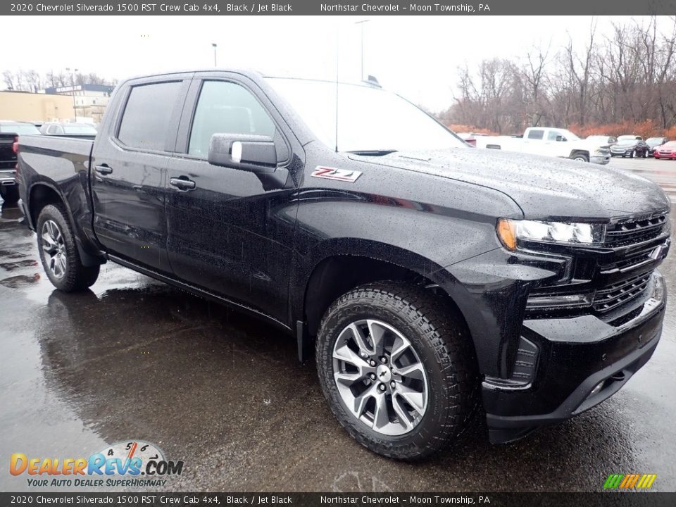 2020 Chevrolet Silverado 1500 RST Crew Cab 4x4 Black / Jet Black Photo #7