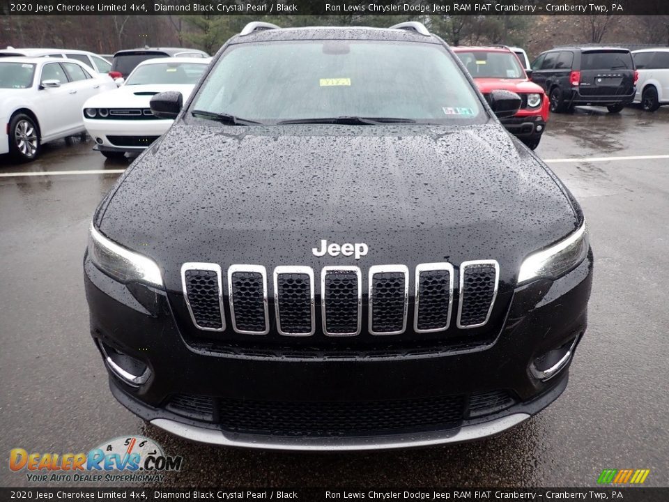 2020 Jeep Cherokee Limited 4x4 Diamond Black Crystal Pearl / Black Photo #8