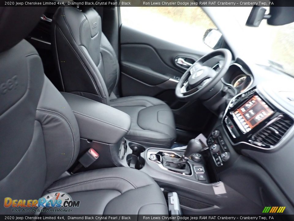 2020 Jeep Cherokee Limited 4x4 Diamond Black Crystal Pearl / Black Photo #10