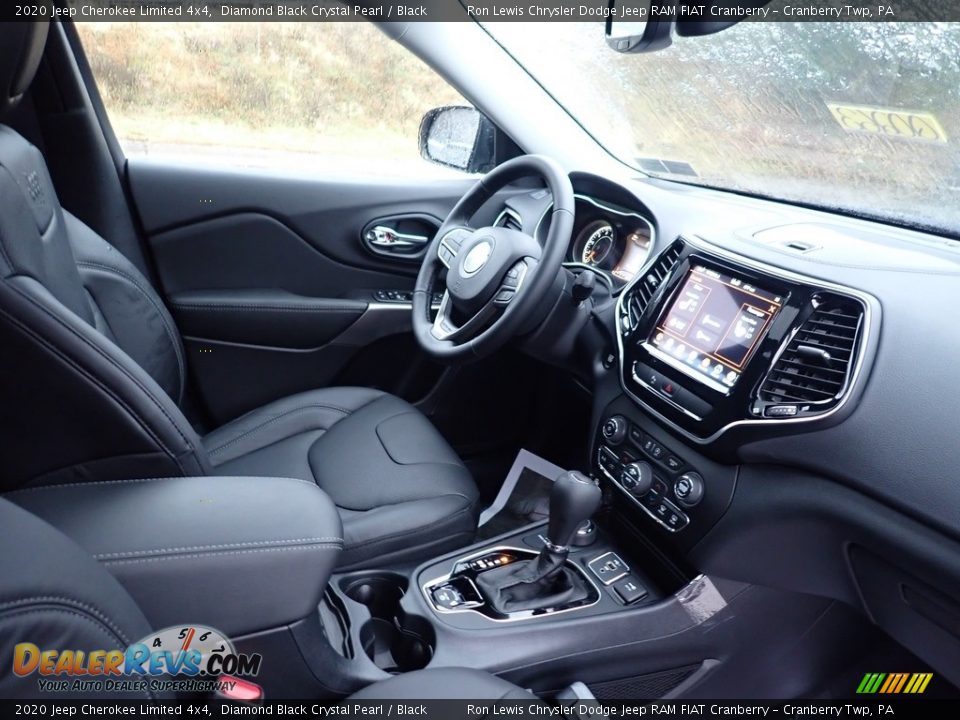 2020 Jeep Cherokee Limited 4x4 Diamond Black Crystal Pearl / Black Photo #11