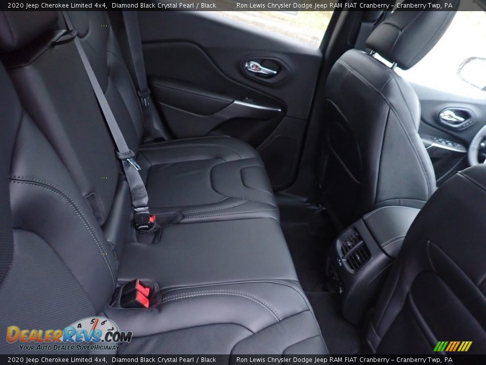 2020 Jeep Cherokee Limited 4x4 Diamond Black Crystal Pearl / Black Photo #12