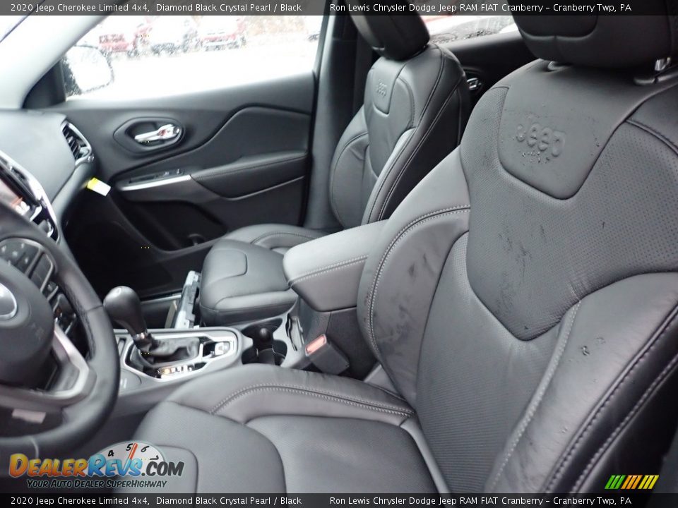 2020 Jeep Cherokee Limited 4x4 Diamond Black Crystal Pearl / Black Photo #13