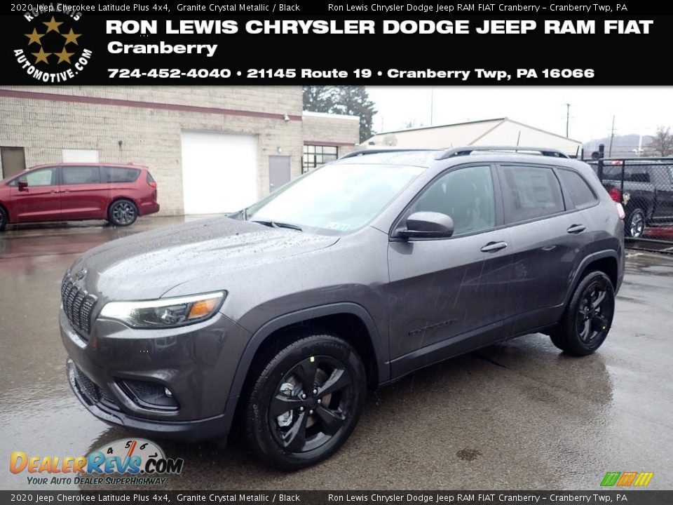 2020 Jeep Cherokee Latitude Plus 4x4 Granite Crystal Metallic / Black Photo #1
