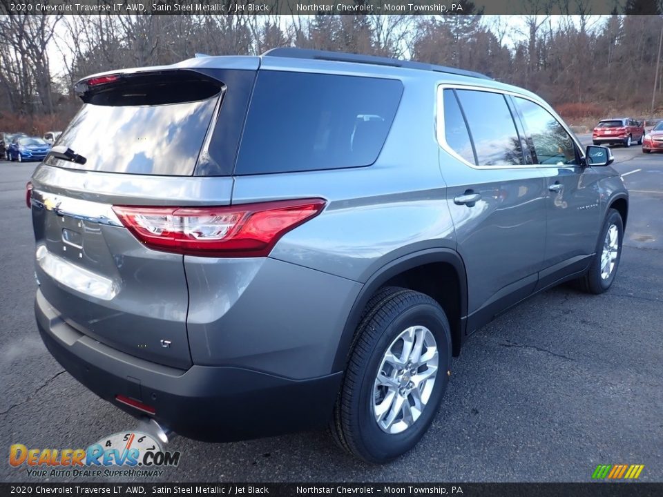 2020 Chevrolet Traverse LT AWD Satin Steel Metallic / Jet Black Photo #5
