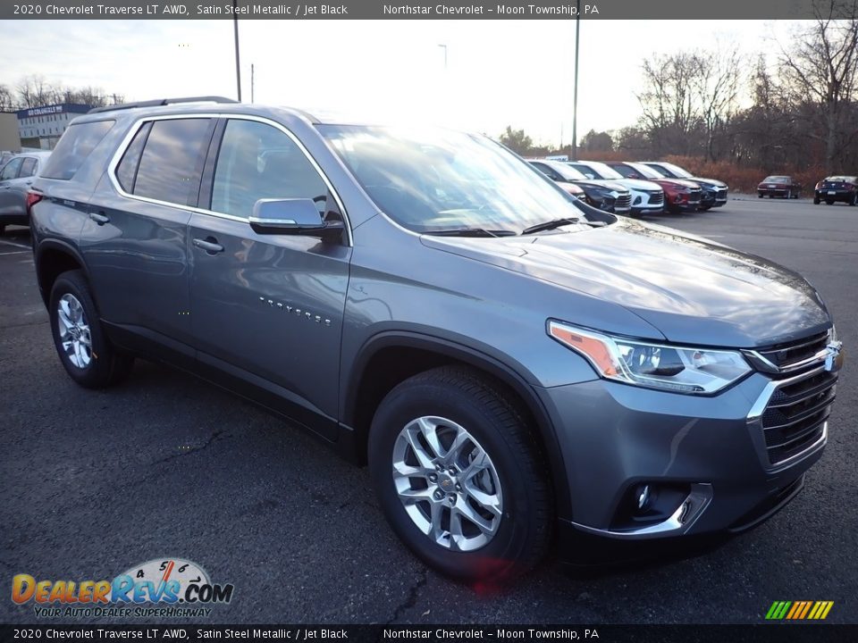 2020 Chevrolet Traverse LT AWD Satin Steel Metallic / Jet Black Photo #7