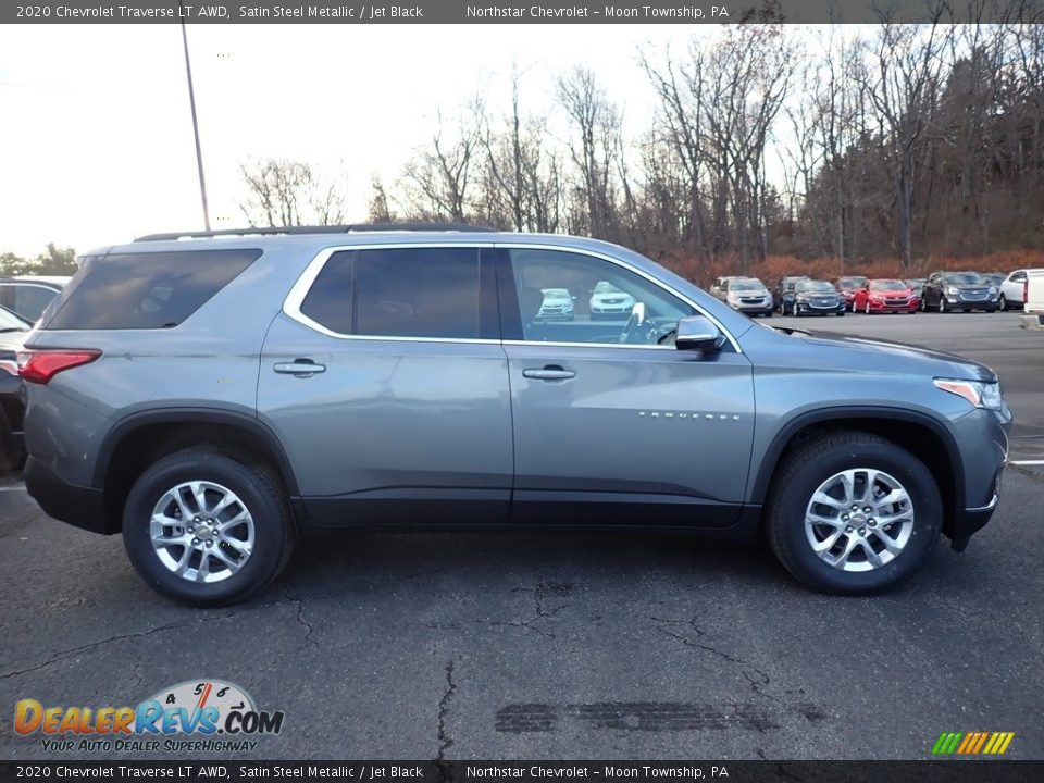 2020 Chevrolet Traverse LT AWD Satin Steel Metallic / Jet Black Photo #6