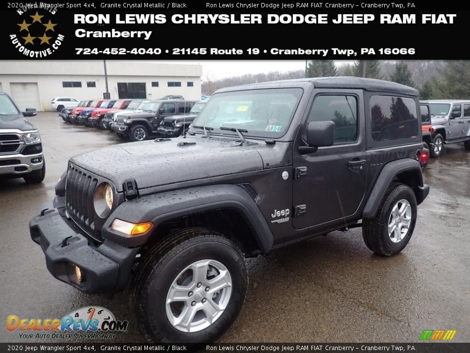 2020 Jeep Wrangler Sport 4x4 Granite Crystal Metallic / Black Photo #1