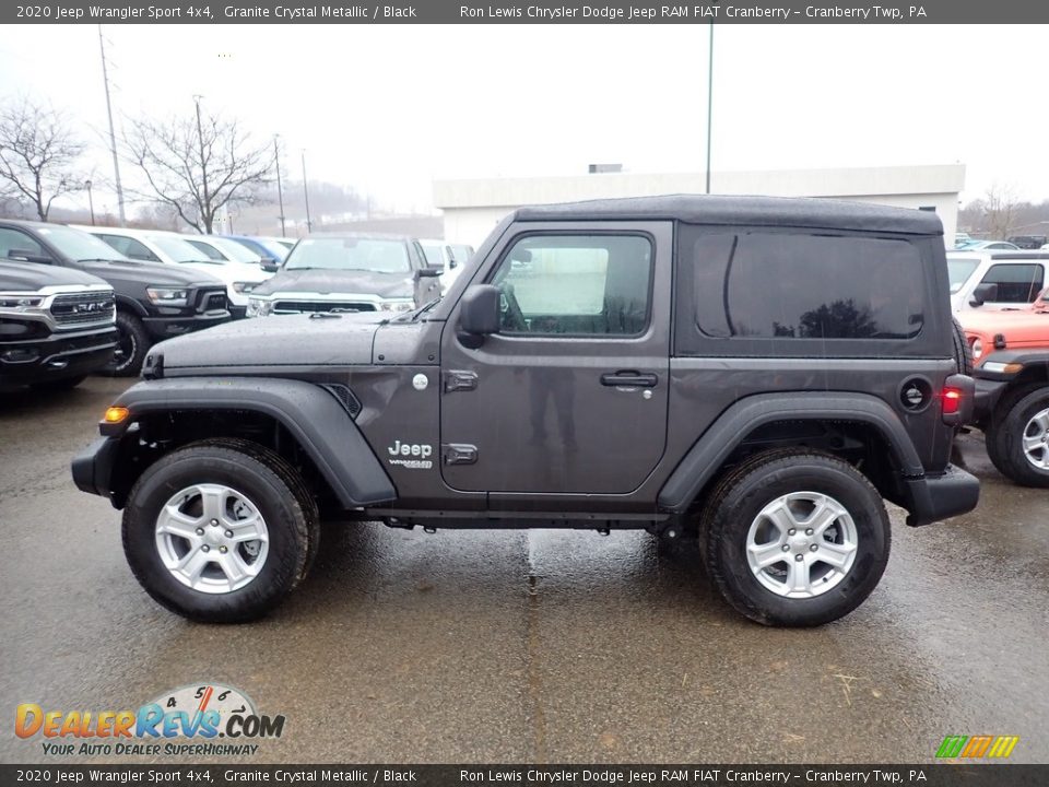 2020 Jeep Wrangler Sport 4x4 Granite Crystal Metallic / Black Photo #2