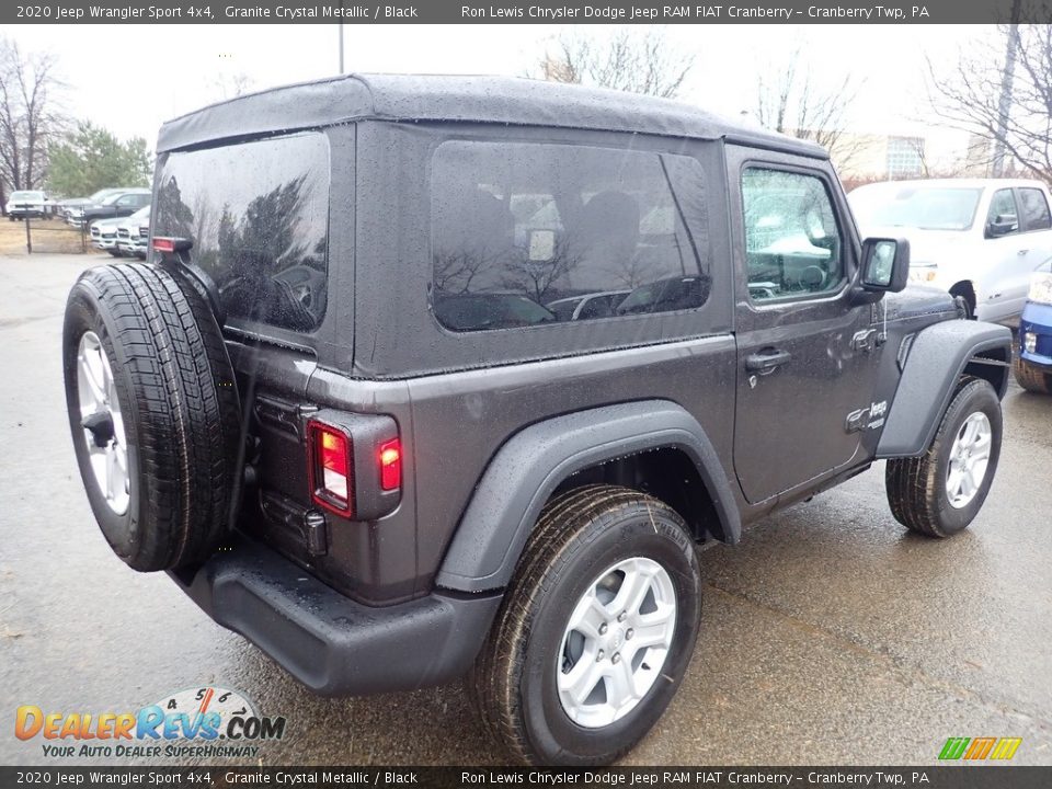 2020 Jeep Wrangler Sport 4x4 Granite Crystal Metallic / Black Photo #5