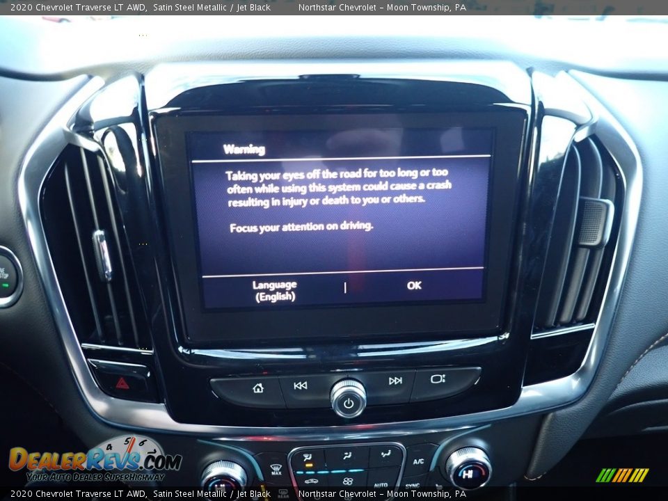 2020 Chevrolet Traverse LT AWD Satin Steel Metallic / Jet Black Photo #17