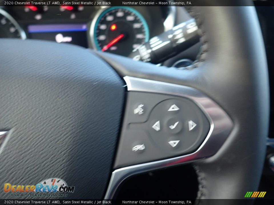 2020 Chevrolet Traverse LT AWD Satin Steel Metallic / Jet Black Photo #19