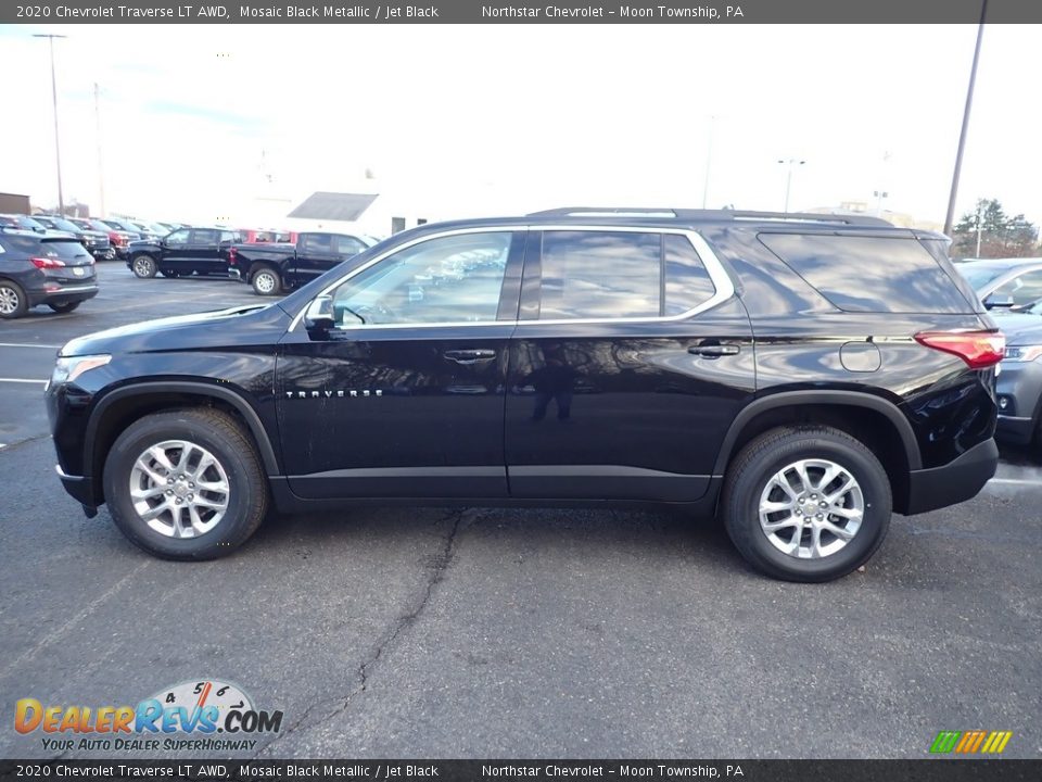 2020 Chevrolet Traverse LT AWD Mosaic Black Metallic / Jet Black Photo #2