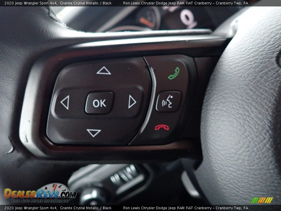 2020 Jeep Wrangler Sport 4x4 Granite Crystal Metallic / Black Photo #18