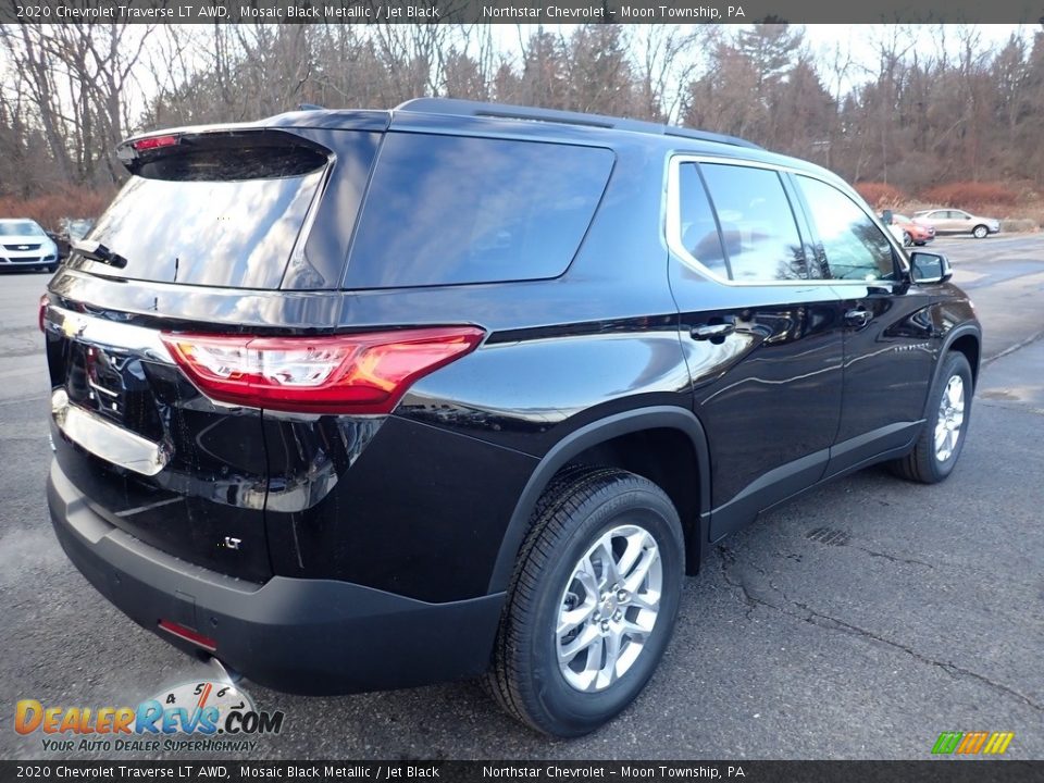 2020 Chevrolet Traverse LT AWD Mosaic Black Metallic / Jet Black Photo #5