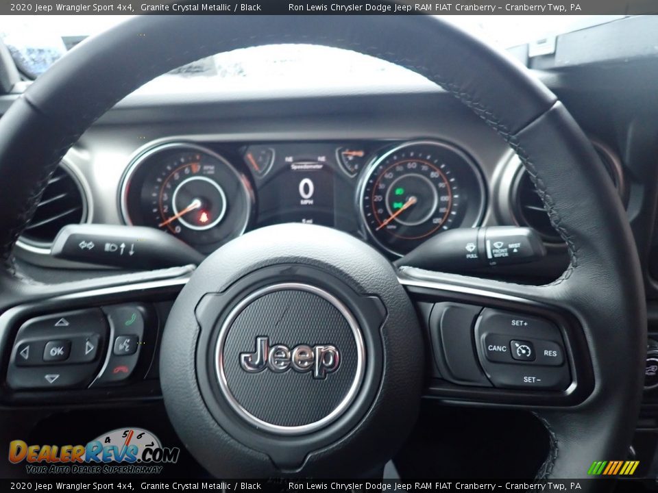 2020 Jeep Wrangler Sport 4x4 Granite Crystal Metallic / Black Photo #20