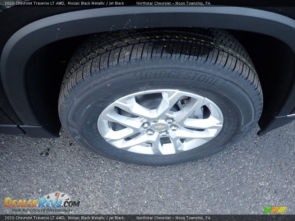 2020 Chevrolet Traverse LT AWD Mosaic Black Metallic / Jet Black Photo #9