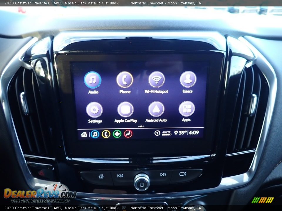2020 Chevrolet Traverse LT AWD Mosaic Black Metallic / Jet Black Photo #17