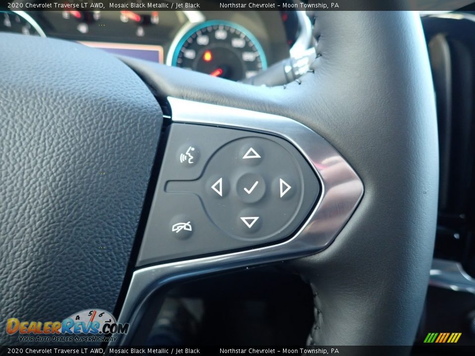 2020 Chevrolet Traverse LT AWD Mosaic Black Metallic / Jet Black Photo #19
