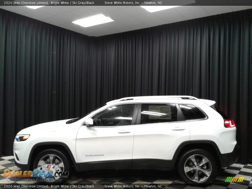 2020 Jeep Cherokee Limited Bright White / Ski Gray/Black Photo #1