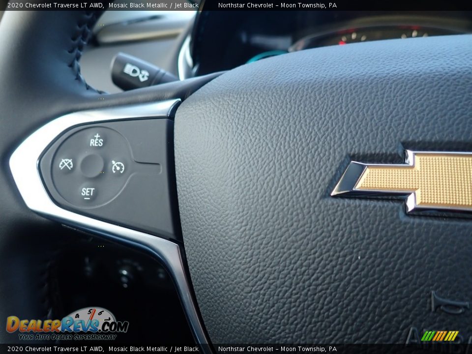 2020 Chevrolet Traverse LT AWD Mosaic Black Metallic / Jet Black Photo #20