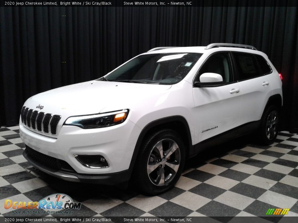 2020 Jeep Cherokee Limited Bright White / Ski Gray/Black Photo #2